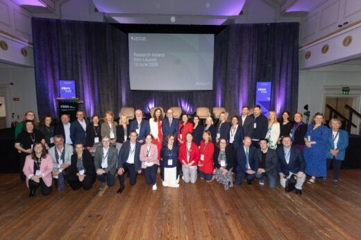 Representatives from Rinn Advanced Therapies pictured with Minister for Further and Higher Education, Research, Innovation and Science, James Lawless TD at the launch event Photo credit: Jason Clarke